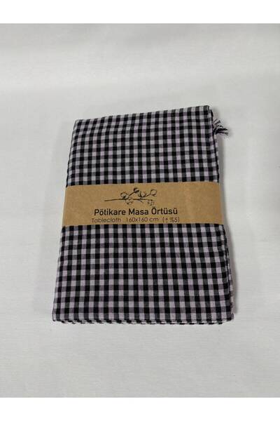 FAVORA Stolnjak od gingham tkanine 160x160 cm - lila