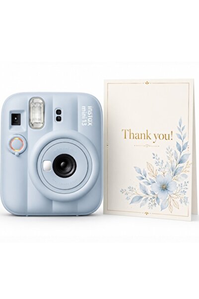 Fujifilm instax mini 13 Frost Blue Aparat foto instant, albastru + felicitare