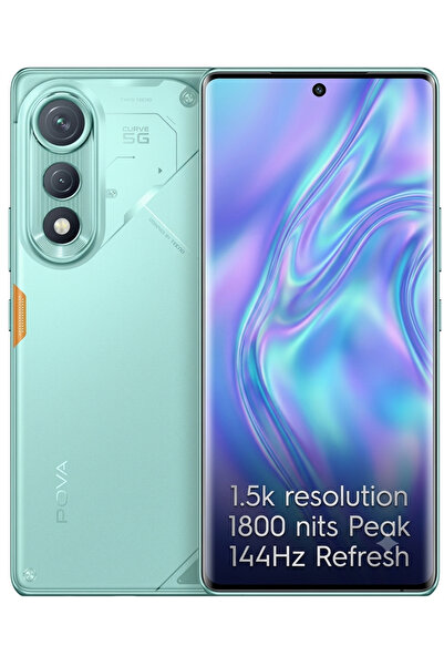 TECNO هاتف تكنو بوفا كيرف 5G (Tecno Pova Curve) – شاشة منحنية AMOLED 144Hz، م...