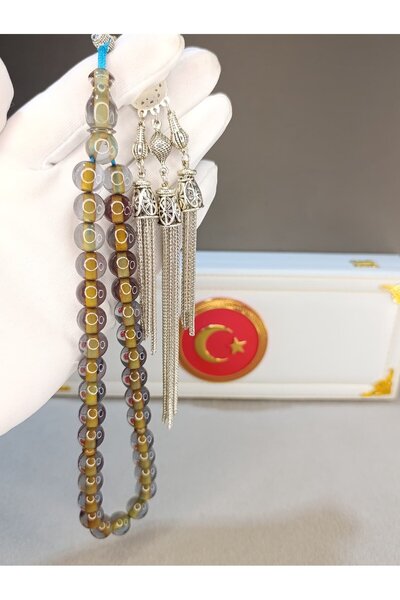 HALİL KOÇAK Sikma Stick Amber Prayer Beads Small Size