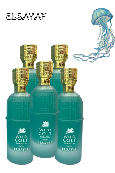 ELSAYAF 5 قطع من عطر وايلد كولت توباكو 200 مل
