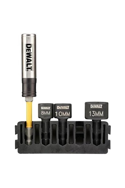 Dewalt 3-Piece Magnetic Impact Socket & Bit Holder Set, 1/4" Hex
