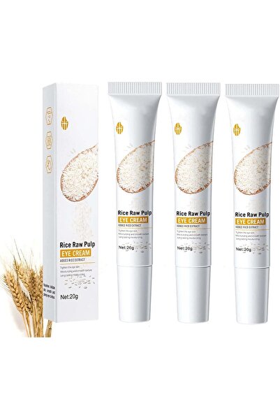 HWL Rice Raw Pulp Eye Cream, Rice Raw Pulp Anti-Wrinkle Eye Cream, Anti-aging...