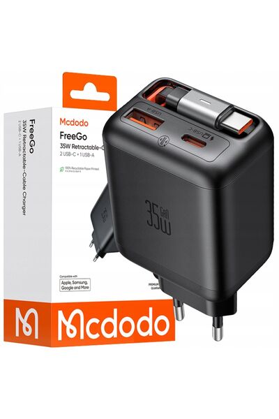 Mcdodo Încărcător rapid de perete, Sursă de alimentare 2x USB-C USB-A PD GaN ...