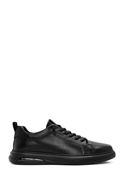 Derimod Men's Black Lace-Up Leather Sneaker Wm680005Dv