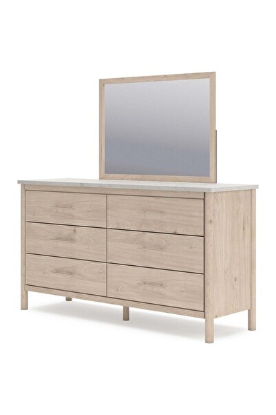 Ashley Furniture خزانة ملابس مع مرآة من كادموري