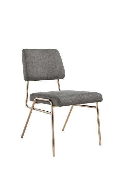 Roots Furniture كرسي طعام من الكتان الأخضر
