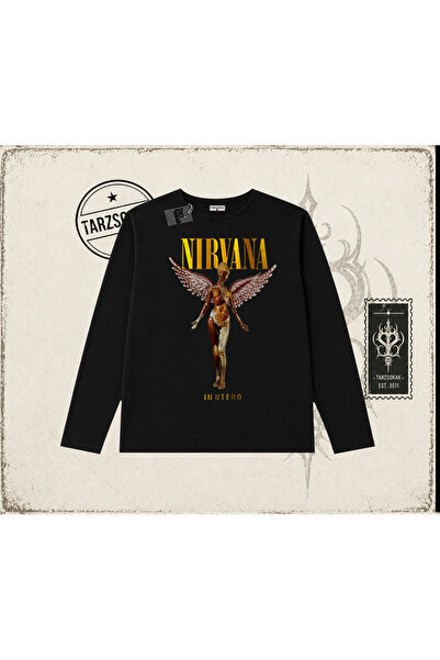 Tarzsokak Unisex Nirvana Angel majica sa dugim rukavima i okruglim izrezom, bela