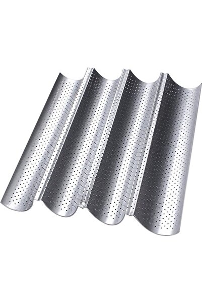 STARSTAR Baguette Baking Pan - Non-Stick 4-Loaf Bread Baking Tray - 38 x 33 x...