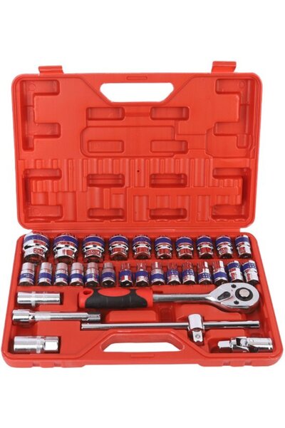 STARSTAR Socket Wrench Set - 32-Piece Car Repair Set, Socket Wrench Construct...