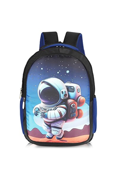 Toybox Kids Cartoon Backpack with 3D Astronaut Design, 16-inch Preschool Scho...