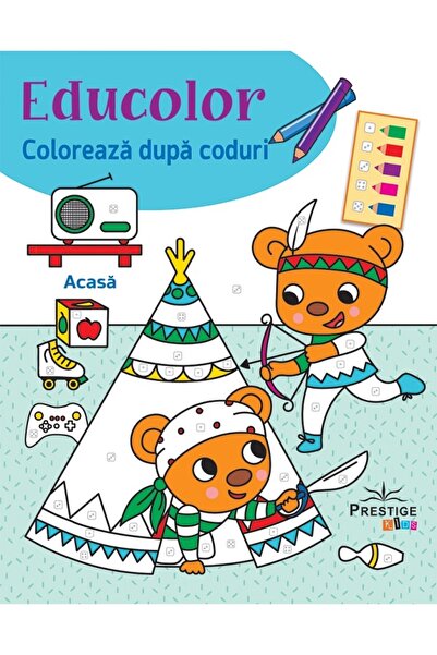 Prestige Educolor: Acasa. Coloreaza dupa coduri
