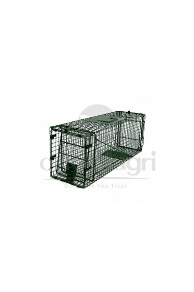 ProCatch مصيدة قطط كبيرة من الحديد الأسود، بقياس 79 × 28 × 33 سم