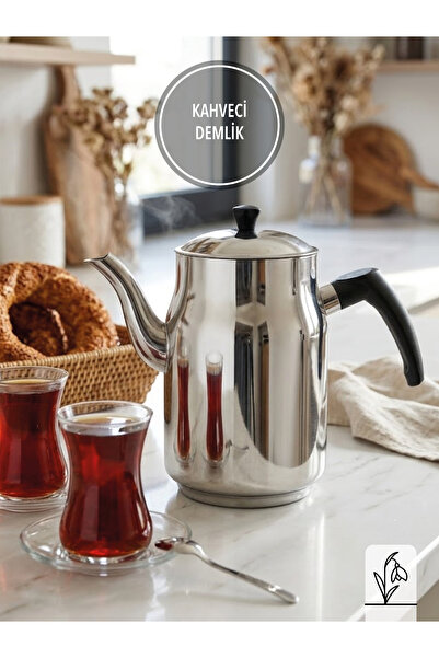 FMS Coffee Shop No:2 |   18/10 Stainless Steel Teapot |   1.75 Liters |   Shi...