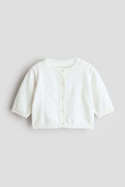 H&M Cotton pointelle cardigan