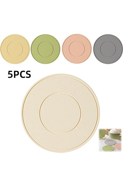 STARSTAR 5-Piece Heat-Resistant Non-Slip Silicone Placemat Coaster Set 16cm