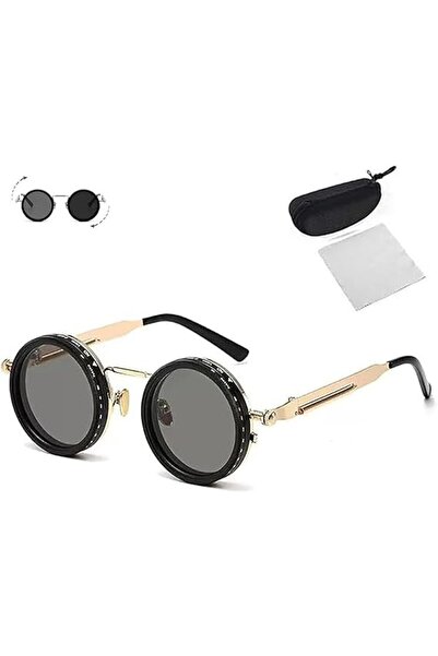 STARSTAR Retro sunglasses with adjustable tinted round polarized lenses, 1-9 ...