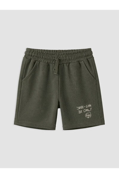 LC Waikiki Nevavm Boy's Printed Shorts with Difference