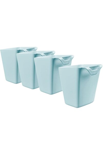 STARSTAR 4-Piece Hanging Cup Holder Storage Basket with Wheels and Trolley Ac...