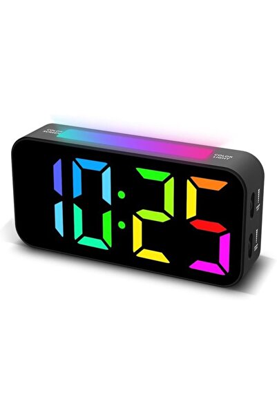 STARSTAR Digital Alarm Clock - RGB Bedroom Alarm Clock - Large Display - Dual...