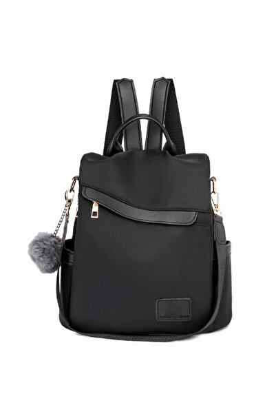 STARSTAR Women's backpack/wallet with pom-pom anti-theft travel bag, converti...