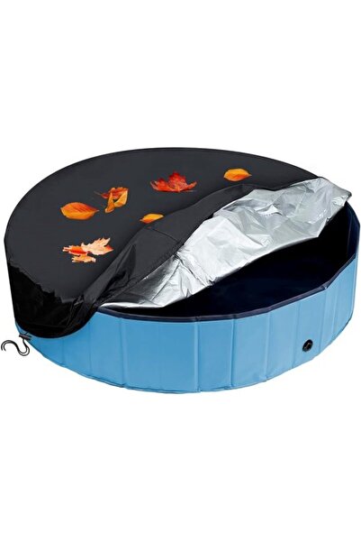 STARSTAR Pool cover, swimming pool, tarpaulin, round, foldable dog pool cover...