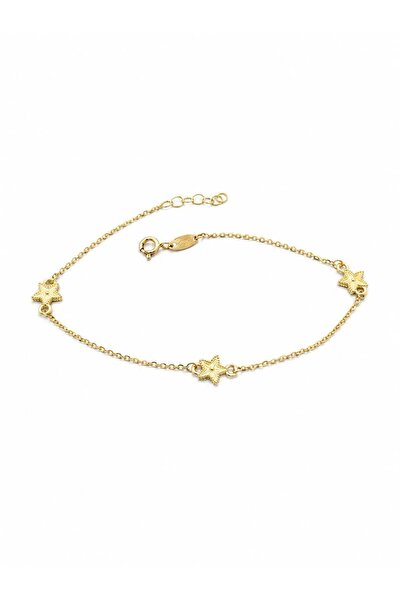 Aur 585 Brățară damă din aur galben 14k, model steluțe, 18–19,5 cm, 1,49 g