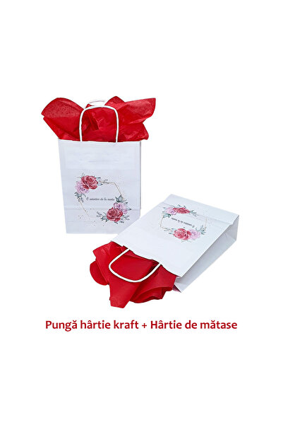 Papette Set 10 bucăți Pungi de Hârtie cu Modele de Nuntă - Model 2, Imprimare...
