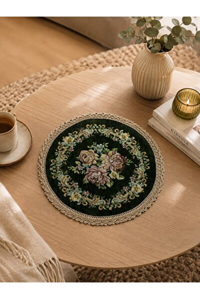 Yeshome Collection غطاء طاولة رويال بوكيت جوبلن فيسكوس - غطاء طاولة قهوة دائر...