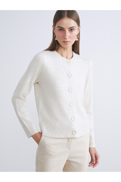 LC Waikiki Crew Neck Women's Knitwear Cardigan