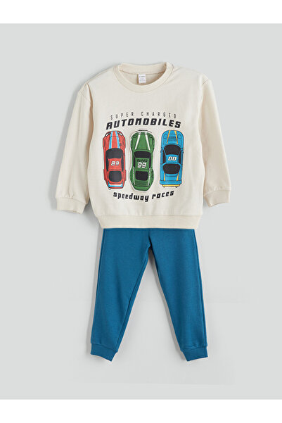LC Waikiki Crew Neck Boys' Sweatshirt and Sweatpants