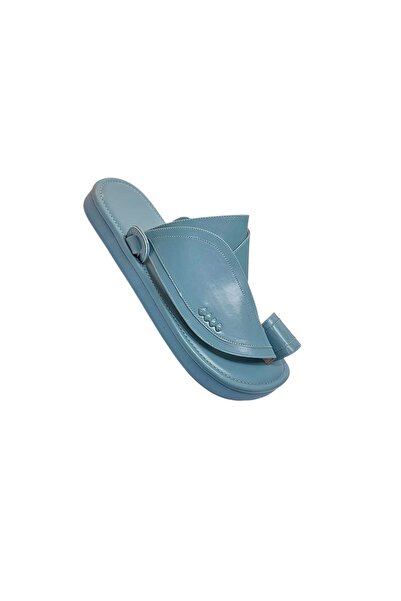 chic najd Plain Oriental Shoes Sky Blue Color