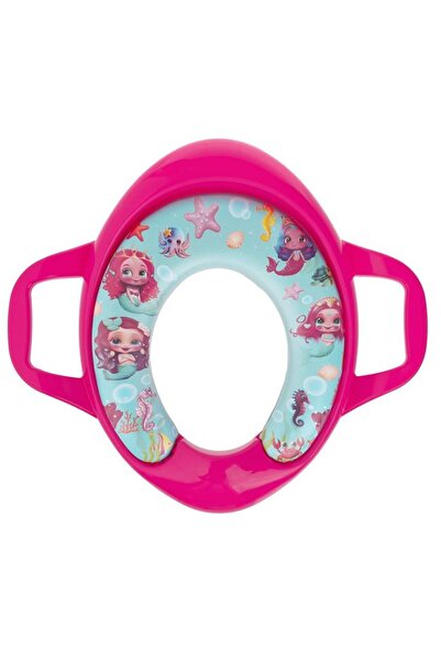 BAMI NETWORK Reductor WC Fucsia pentru Fete cu Model Sirene si Manere