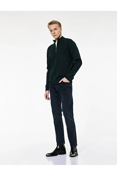Koton Παντελόνι τζιν με ίσιο πόδι με τσέπες - Straight Fit Mark Jeans