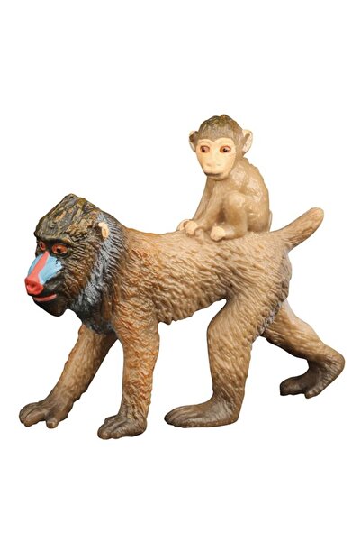 BAMI NETWORK Figurine Realiste Cimpanzeu si Maimuta pentru Copii 3+ Ani