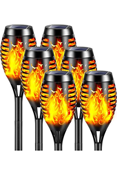 STARSTAR Outdoor solar flame lights, 6-pack (12 LEDs), IP65 waterproof rating...
