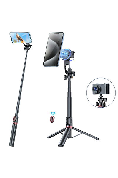 STARSTAR Selfie stick tripod, 1.3m extendable magnetic selfie stick, with det...