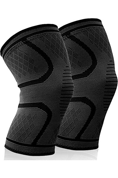 STARSTAR 2pc Black Knee Compression Support Bandages for Men/Women, Joint Pai...
