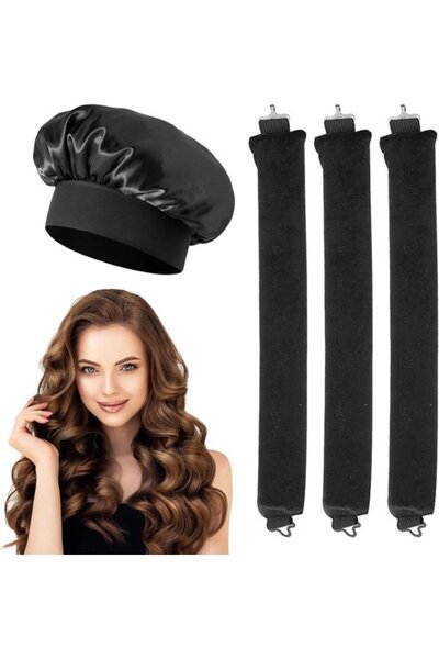 STARSTAR Curling irons - 3 heat-free curlers, hair bowl, hair coils with hook...