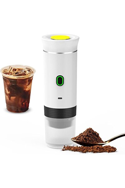 STARSTAR White car, home, and travel cordless coffee maker, 3-in-1 electric c...