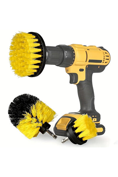 Ayawaska Set de 3 perii pentru curatare, cu adaptor pentru bormasina, din nyl...