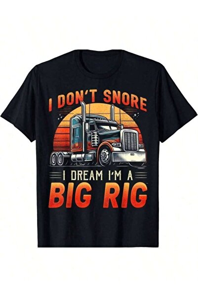 45 BPM قميص رجالي للجنسين من Truck Snore Big Rig Funny Trucker Semi Driver