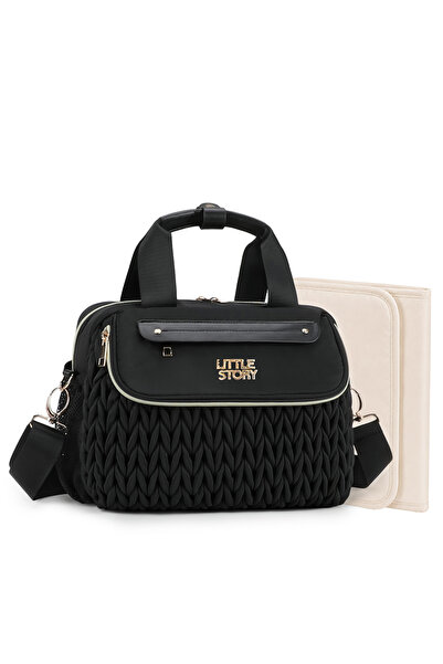 Little Story Compact Diaper Backpack with Changing Pad & Shoulder Strap – Wat...