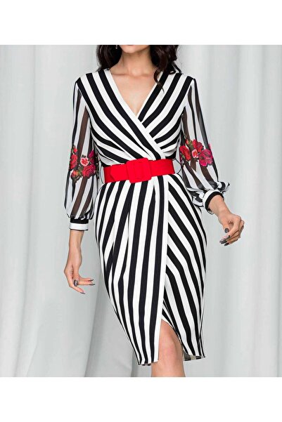 Generic Brand Rochie midi eleganta cu model floral