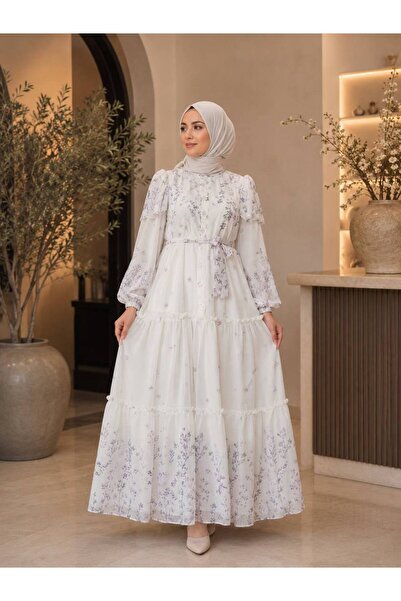 Moda Fatma şifon astarlı elbise