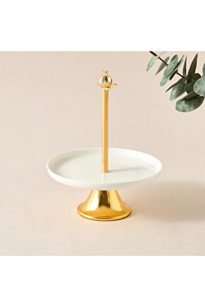 Lifestyle Pomegranate Cake Stand - 15x15x17 cms