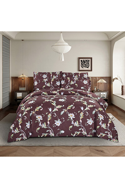 unique home collection طقم لحاف كينج مطبوع من يونيك هوم، 6 قطع، لجميع المواسم...