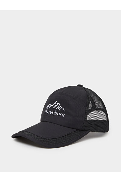 Styli Black Embroidered Mesh Baseball Cap