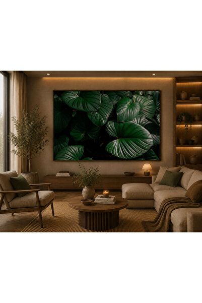 Generic Brand Tablou Canvas cu Frunze Decorative – Imprimare HD – Diverse Dim...