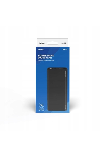 Savio Powerbank BA-05 20000mAh negru